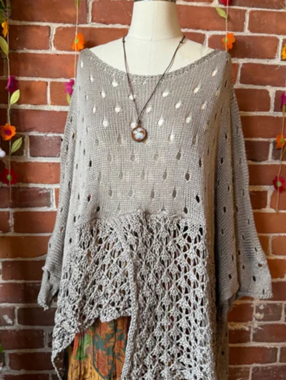 100% Cotton Autumn Stroll Knit Layering Sweater